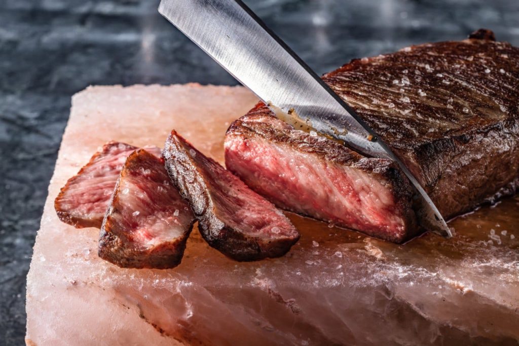 un churrasco termino medio en Fogo de Chão